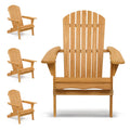 VINGLI Folding Adirondack Chairs Set of 4 Clearance Weather Resistant/Lawn Cheap Fire Pit Highwood Lounge Chairs-Patio Furniture