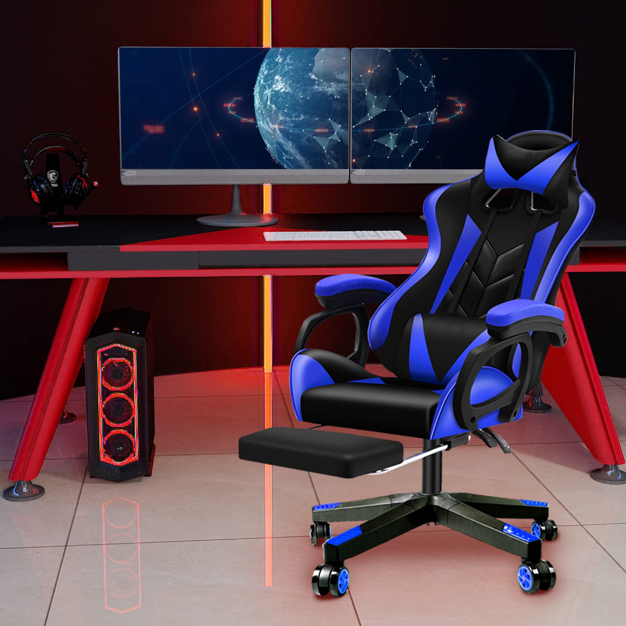 Frassie 28 Inch Heavy Duty Nylon Gaming Office Chair Base Replacement Part With 5 Casters