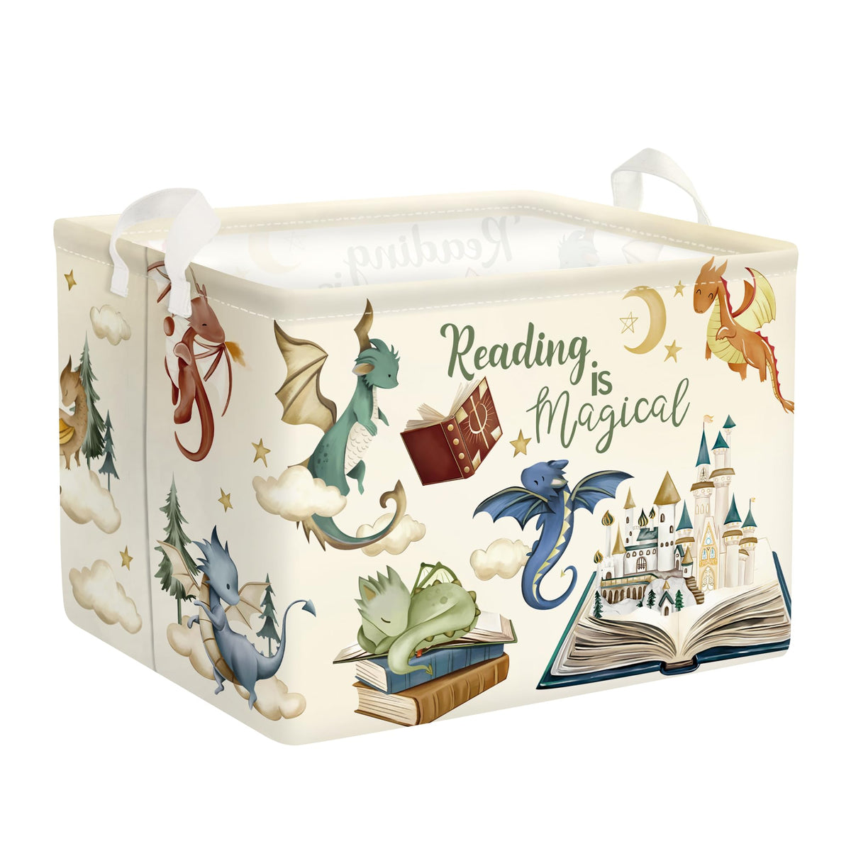 HUUMONSS Dinosaur Laundry Hamper Large Storage Basket Cartoon Dino Collapsible Parents Organizer Kids Toy Clothes Bins for Bedro
