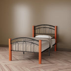 Woodpeckers Furniture And Mattress Hercules Bed Frame with Solid Wood (Twin)
