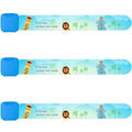 Reusable Child Safety Id Wristbands, Waterproof Adjustable Travel Id Band For Kids, One Size Fits All, Blue, Pack Of 3