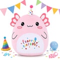 Angirlish 13 Inch Birthday Axolotl Plush Pillow Soft Cute Pink Stuffed Doll