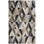 Rizzy Home Makalu 5' X 8' Geometric Gray/Natural Hand-Tufted Area Rug