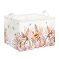 Clastyle Fall Harvest Kid Storage Basket Pumpkin Maple Leaf Thanksgiving Autumn Boys Girls Gift Toy Box Collapsible Clothes Orga