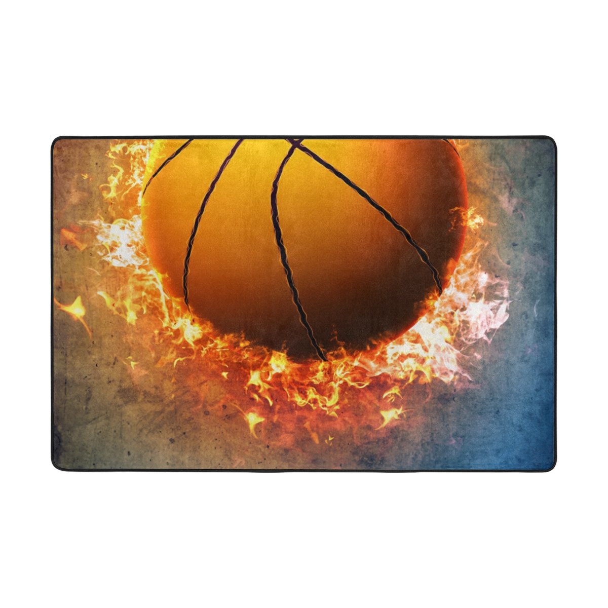 My Little Nest Area Rug Basketball Lightweight Doormat 2' X 3', Memory Sponge Indoor Outdoor Decor Carpet For Entrance Living Room Bedroom Office Kitchen Hallway