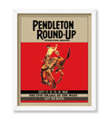 Poster Master Vintage Pendleton Rodeo Poster - Retro Pendleton Round-Up Print - Oregon Art - Gift for Men, Cowboy, Animal Lover 