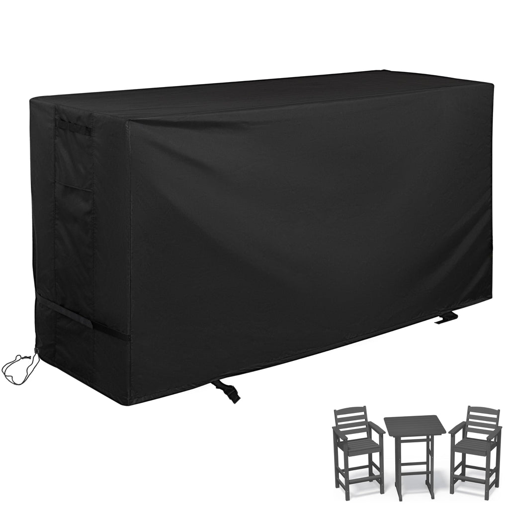 Starcrew Bar Height Patio Set Cover, Outdoor Bar Stools Set Cover, Protective Cover For Outdoor Bar Height Table And Chairs Set/