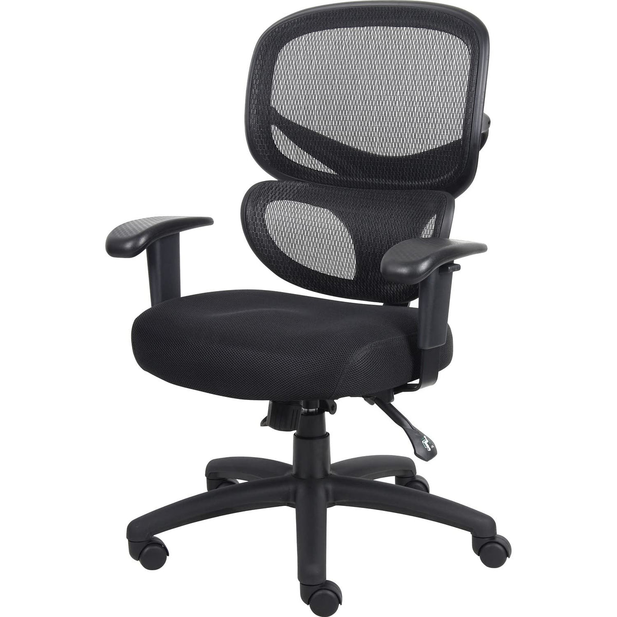 Lorell LLR60622 Mesh-Back Executive Black Chair