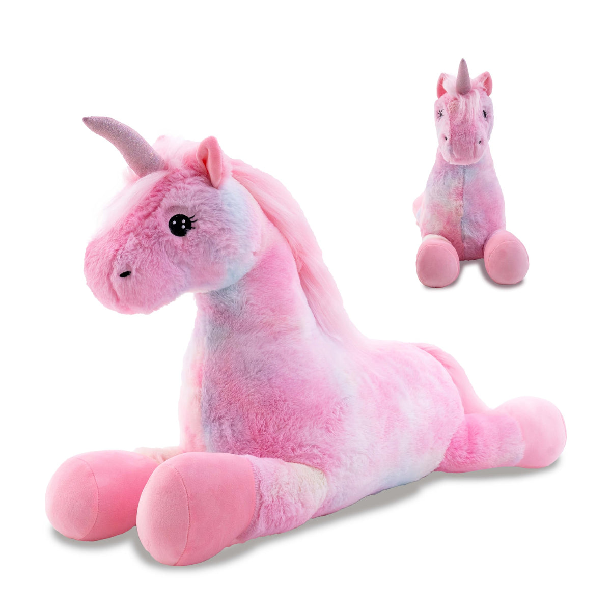 Gadxv Unicorn Weighted Stuffed Animal 27In, 4.2 Lbs Stuffed Unicorn Plush For Adult, Kids, Weight Unicorn Plush Animal Pillow Gi