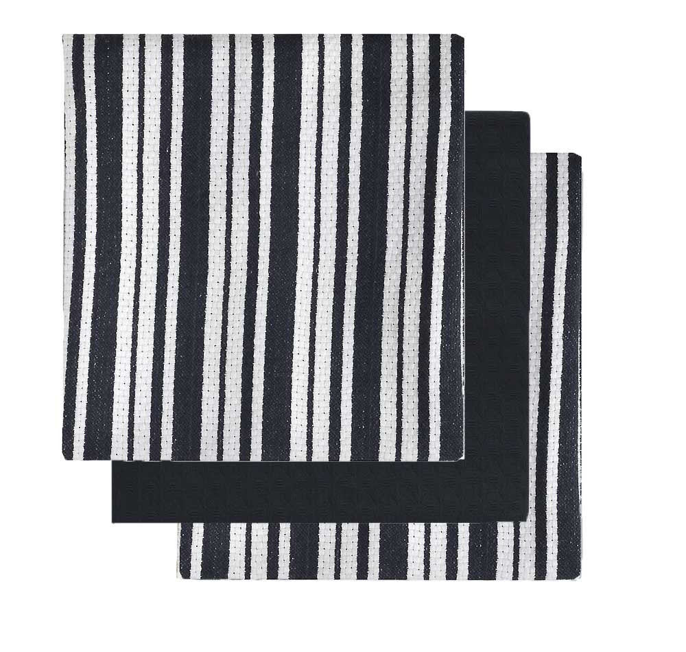 Harman Bistro Basket Tea Towel, Black