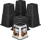 Lufia Bed Furniture Risers Heavy Duty, Elevation in Heights 8, 5 or 3 Inch, Adjustable Furniture Risers for Sofa, Table, Couch, 