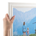 ArtToFrames 8x10 Inch White Picture Frame, This 1.5 Custom Wood Poster Frame is Off White Wash Barnwood Style Frame, for Your Ar