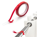 Koxuky 29ft Curtain Rod Tape, Clear Curtain Ring Slide Curtain Tape Curtain Spacers Curtain Accessories, Smooth and Silent Curta