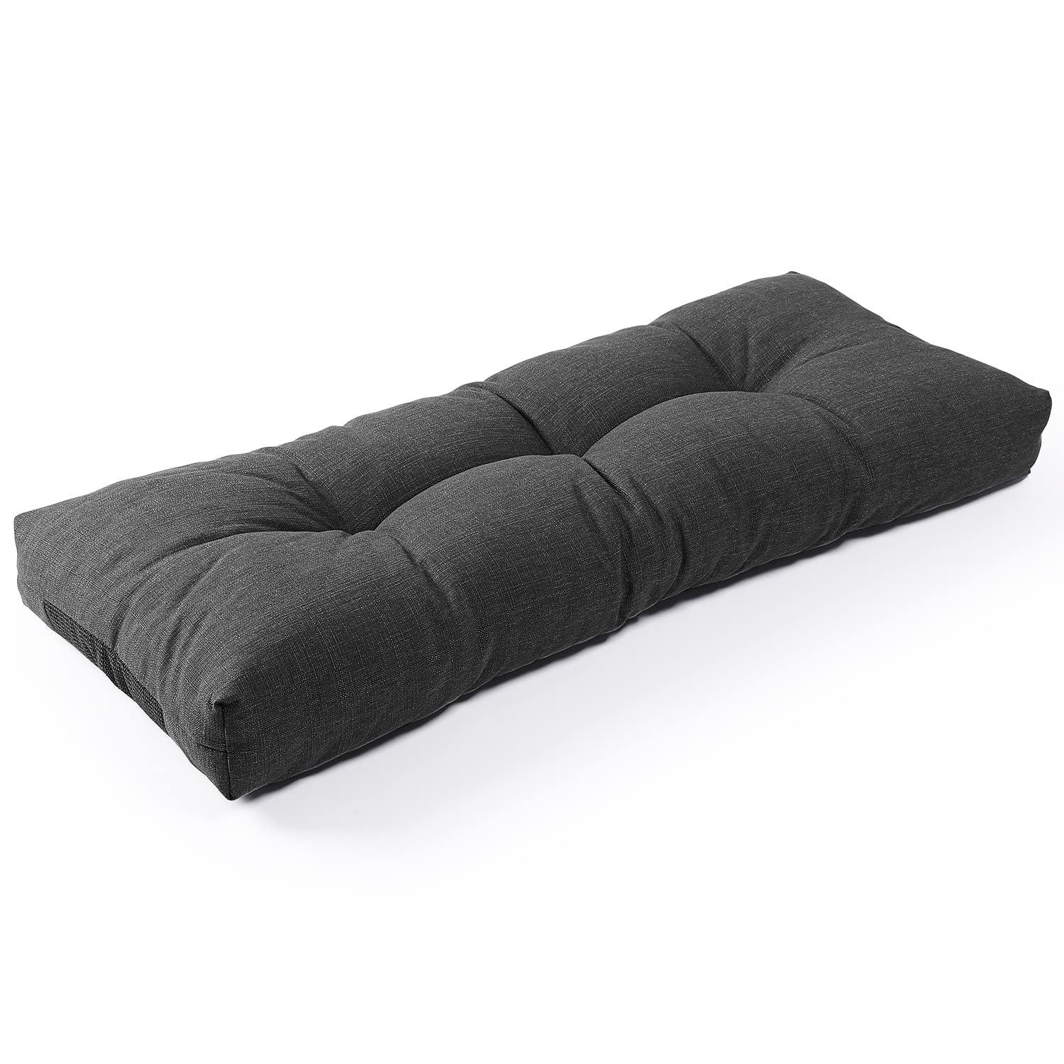 Sunrox Lokgrip Non Slip Tufted Memory Foam Bench Cushion, Fadeshield Water Resistant Durable Thicken Outdoor/Indoor Bench Seat P