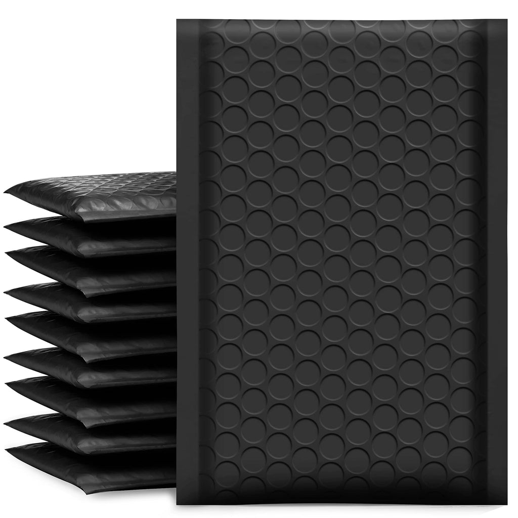 Ucgou Bubble Mailers 4X8 Inch Black 100 Pack Poly Padded Envelopes Small Business Mailing Packages Opaque Self Seal Boutique Shi