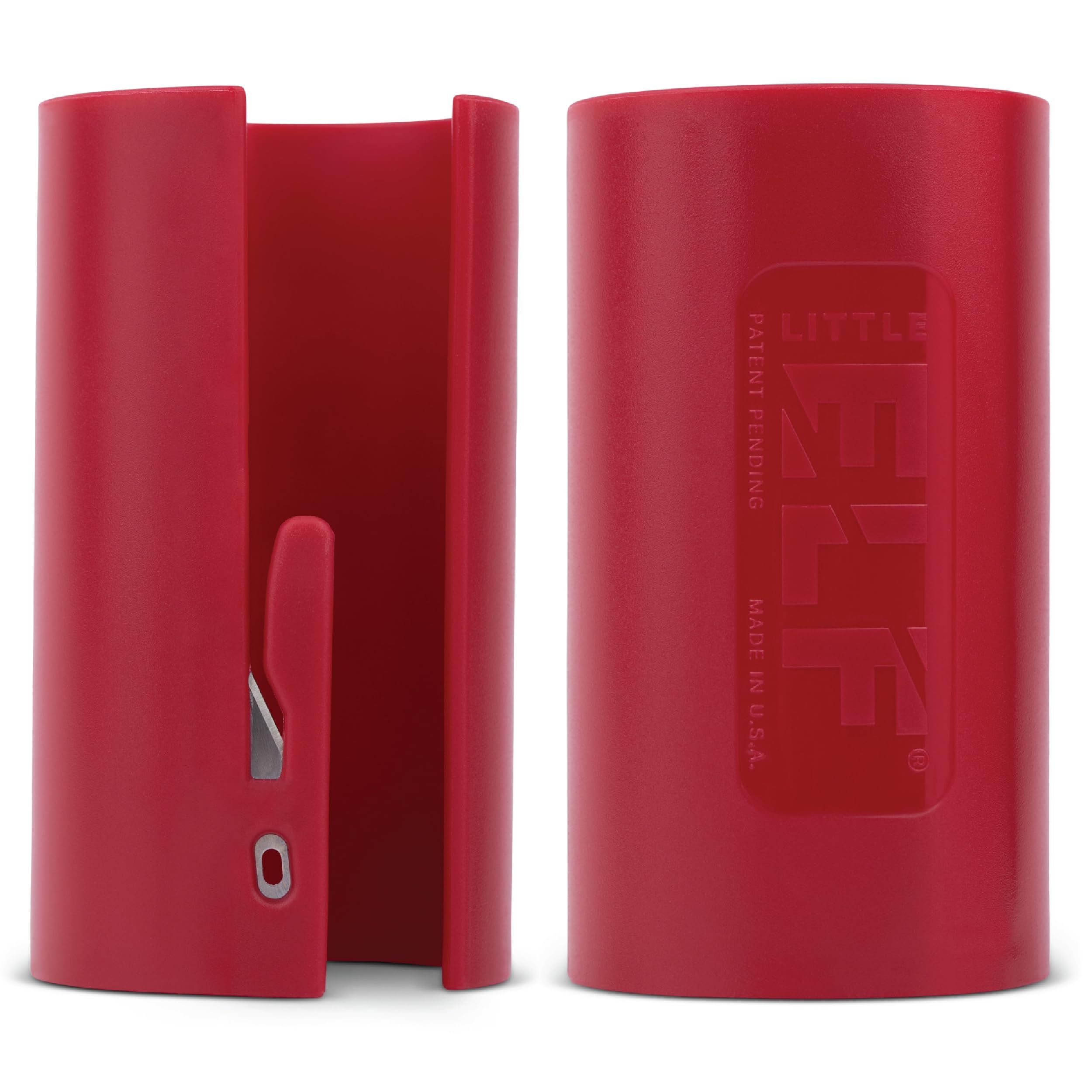 The Original Little Elf Gift Wrap Cutter (2-Pack) | Red Edition | As Seen On Shark Tank | Holiday Wrapping Paper Cutter