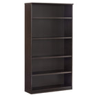 Mayline MVB5LDC Medina 5-Shelf Bookcase, 68"H, Mocha Laminate
