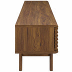 Modway Render 70" Mid-Century Modern Low Profile Entertainment Tv Stand, 70 Inch, Walnut Walnut