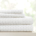 Linen Market 4 Piece Full Bedding Sheet Set (Light Gray Arrows) - Sleep Better Than Ever With These Ultra-Soft & Cooling Bed She
