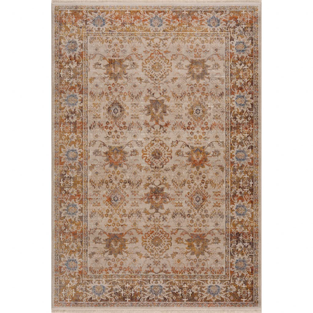 HomeRoots 515982 8 x 10 ft. Ivory Oriental Rectangle Area Rug