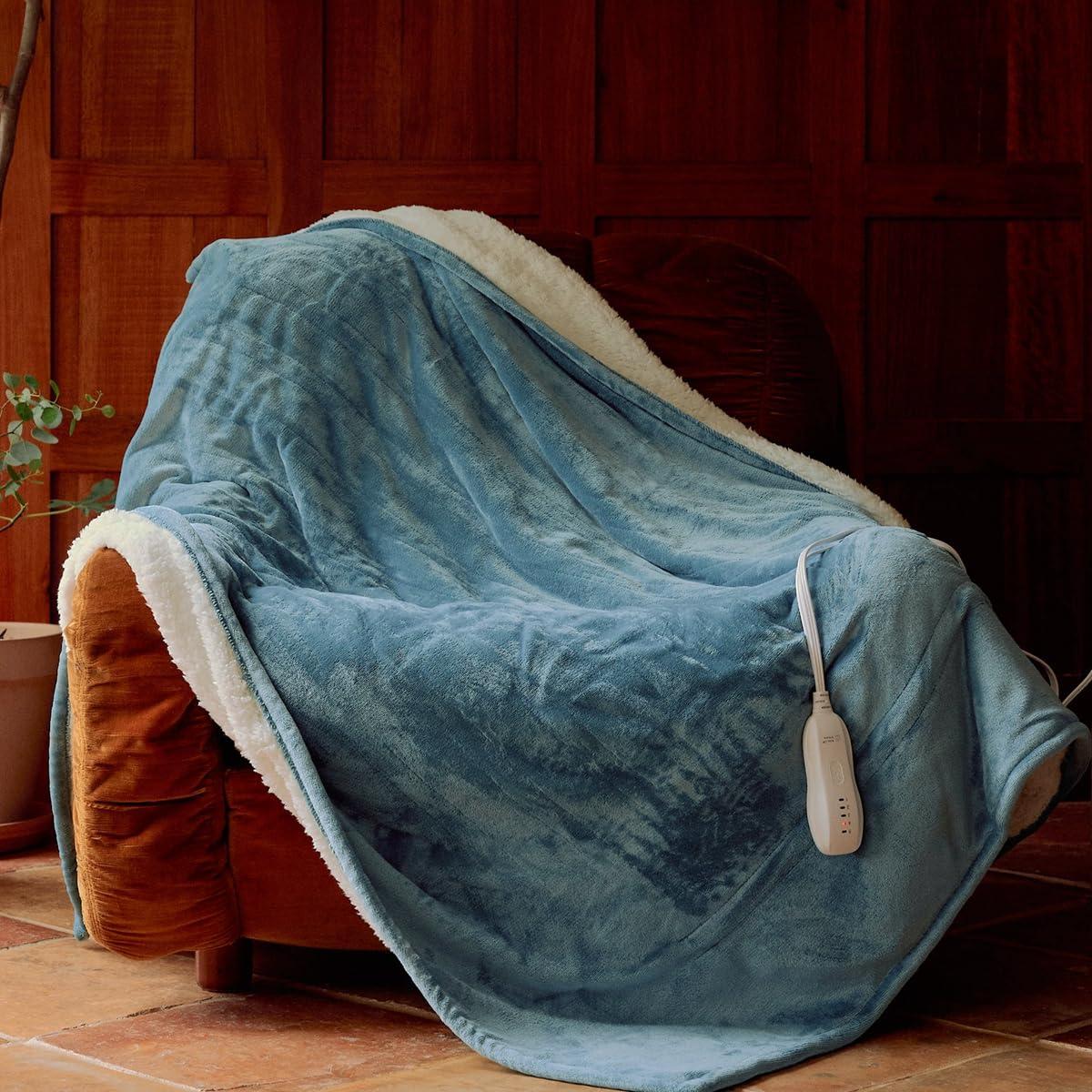 Soganasa Heated Blanket Throw 50'X60' - Machine Washable Electric Throw Blanket Office Heated Throw Blanket With Etl & Fcc Cer