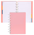 Talia Discbound Notebooks, Planner, Customizable, (Salmon, Junior (5.5In X 8.5In))