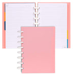Talia Discbound Notebooks, Planner, Customizable, (Salmon, Junior (5.5In X 8.5In))