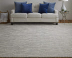 HomeRoots 511847 10 x 13 ft. Taupe Black & Gray Wool Abstract Hand Tufted Handmade Stain Resistant Rectangle Area Rug