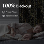 Fmfunctex 100% Blackout Curtains For Bedroom, Gold Foil On Black Curtains 84 Inches Long Curtains For Living Room, Metallic Tree