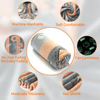Lifeyj Glow In The Dark Halloween Blanket Gifts For Girls Boys, Soft Pumpkin Blanket 3 4 5 6 7 8 9 10 Year Old Girl Gifts, Girls