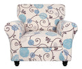 Searchi Stretch Sofa Cover Printed Couch Covers, Floral Pattern 2 Piece Armchair Slipcover With Separate Chair Cushion Cover, Washable Furniture Protector For Living Room(Armchair, Ball Flower)