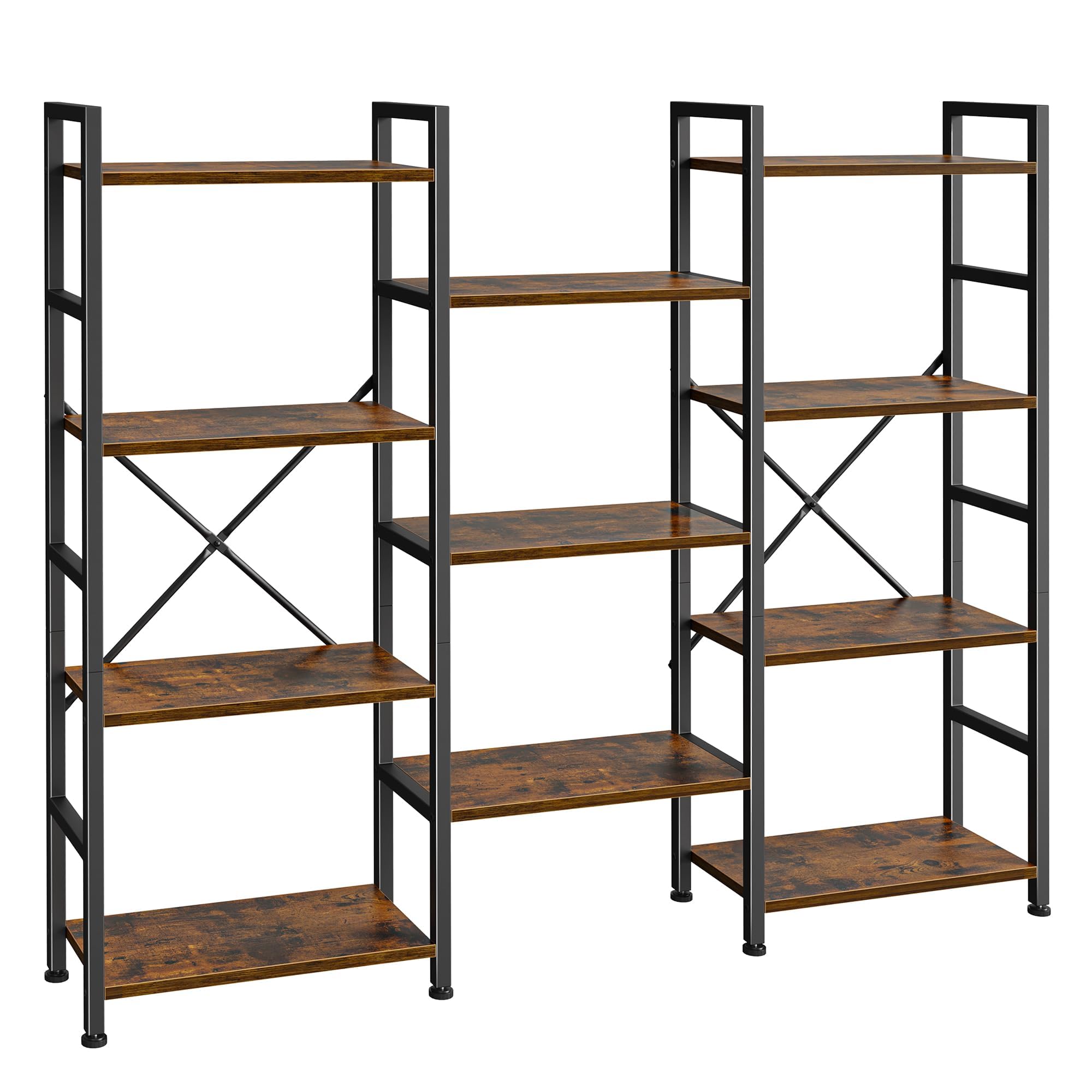 SUPERJARE Triple 4 Tier Bookshelf - Thumbnail 4