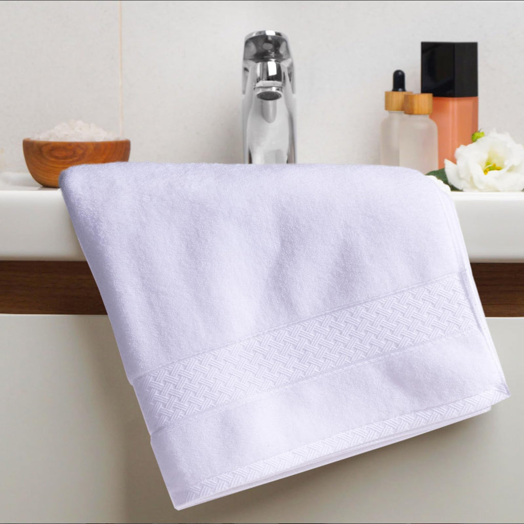 Cozyart White Bath Towels Set 6 Piece, Luxury 100% Turkish Cotton 650Gsm Hotel Quality, Soft, Absorbent,Towel Sets For Bathroom