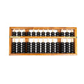 Asian Home Vintage-Style 13 Column Rods Wooden Abacus Professional Soroban Chinese Japanese Calculator Counting Tool (Large) - 1