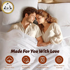 Shilucheng 100% Egyptian Cotton Sheets Set - 1000 Thread Count,Luxury Cotton Bed Sheets,Breathable & Cooling Bedding And Pillow Cases, 16 Inch Deep Pocket - 4 Piece (White, California King)