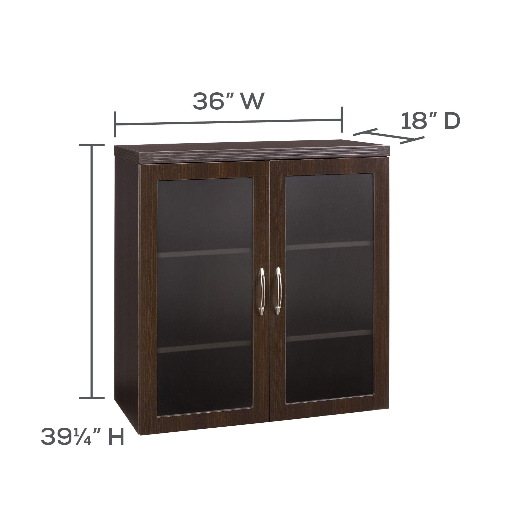Safco Mayline Agdcldc Aberdeen Cabinet, Mocha Laminate