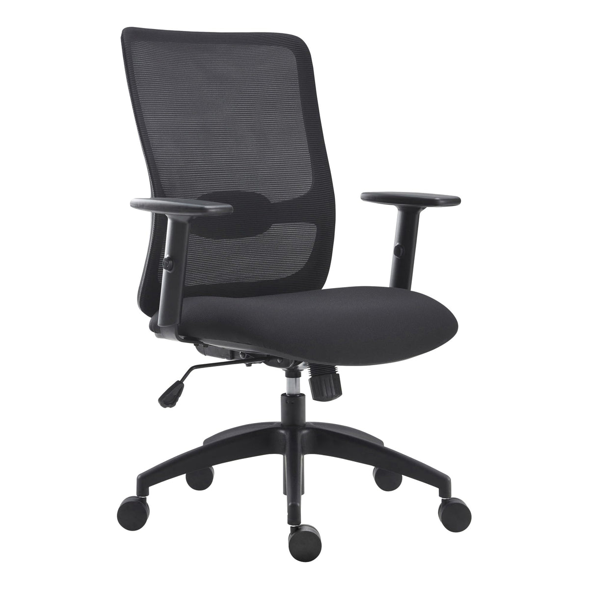 Lorell LYS SOHO Collection Lifting Armrest Staff Chair