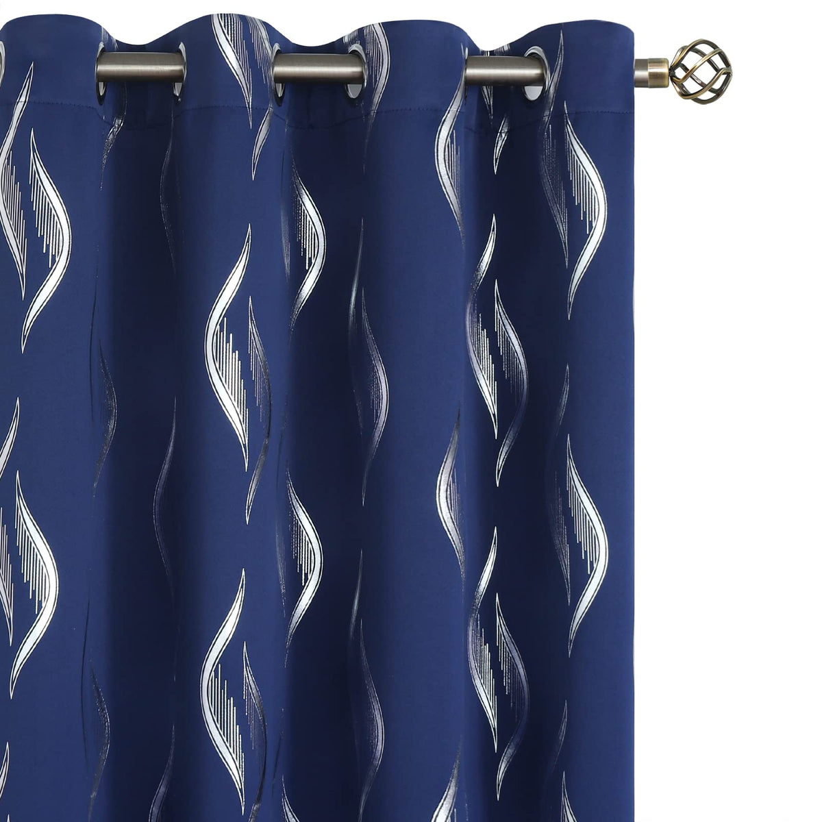 Bgment Blackout Curtains 72 Inch Length 2 Panels Set, Grommet Room Darkening Curtains Black Out Thermal Insulated Curtains With