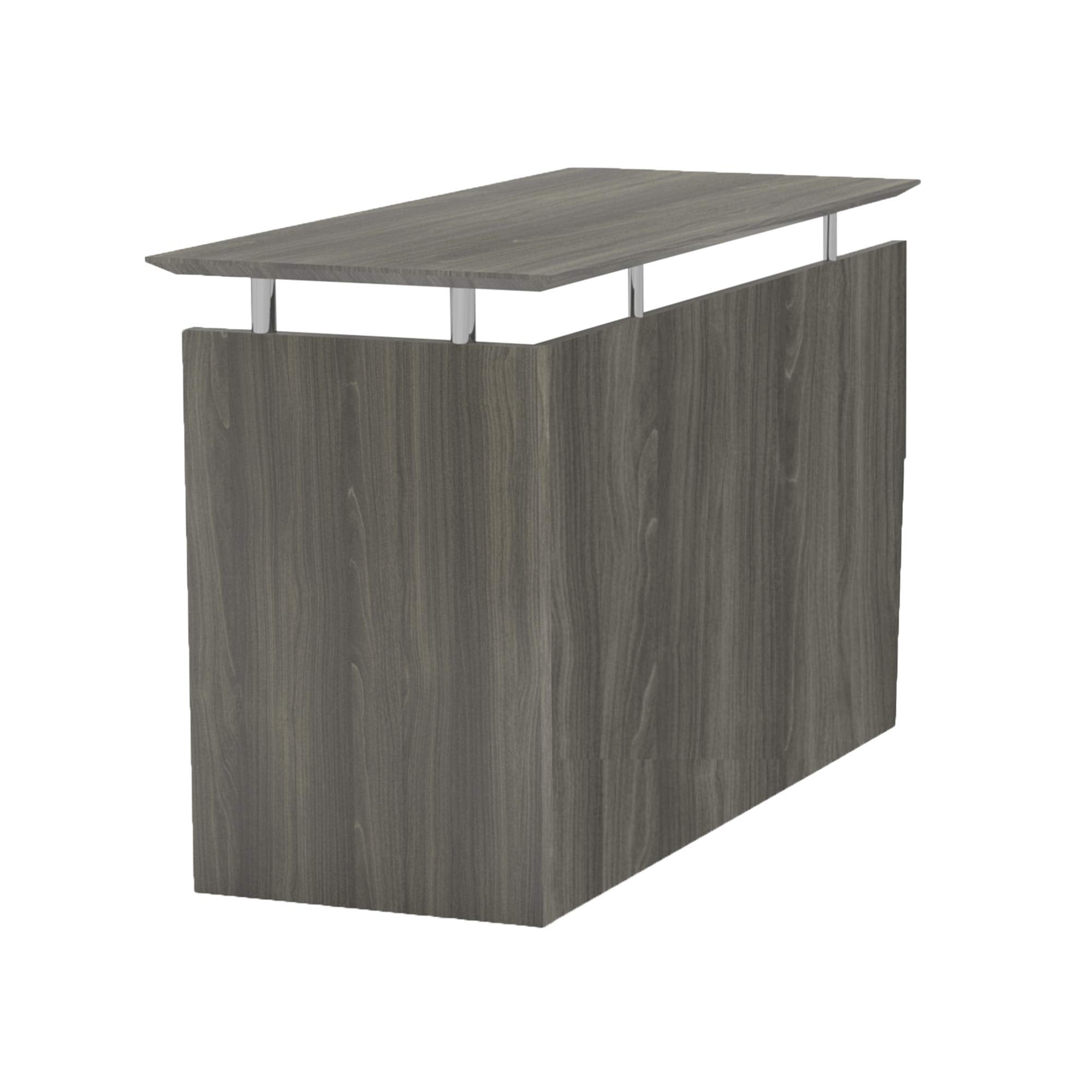Safco Products Mayline MNRTLGS Medina 48.5 W Non-Handed Return for use with Desks, Sold Separately, Gray Steel Laminate