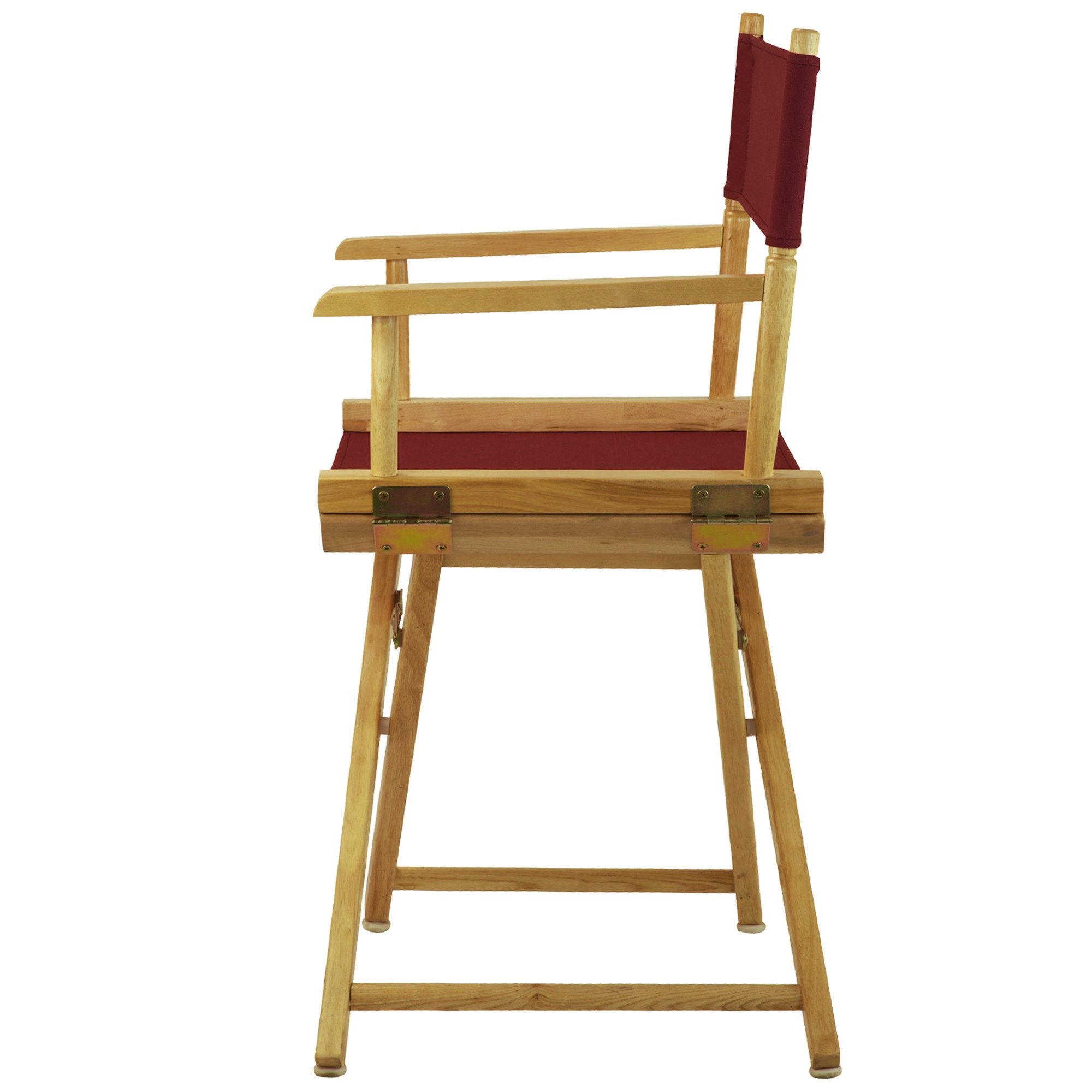 Casual Home 18&quot; Director'S Chair Natural Frame With Burgundy Canvas