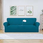 Purefit 100% Dual Waterproof Couch Cover Slipcovers For Couches And Sofas - Stretch Non Slip Fleece Sofa Covers Washable, Leakproof Furniture Protector For Kids, Pets, Dog (Sofa, Peacock Blue)