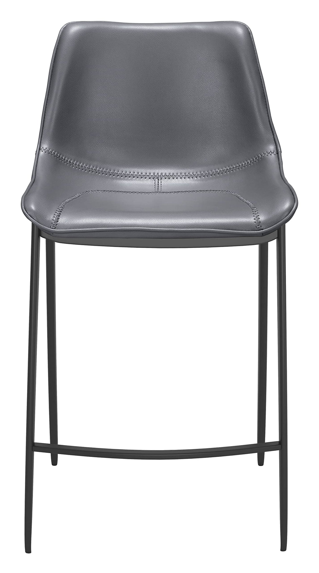 Zuo Magnus Counter Stool Dark Gray & Black
