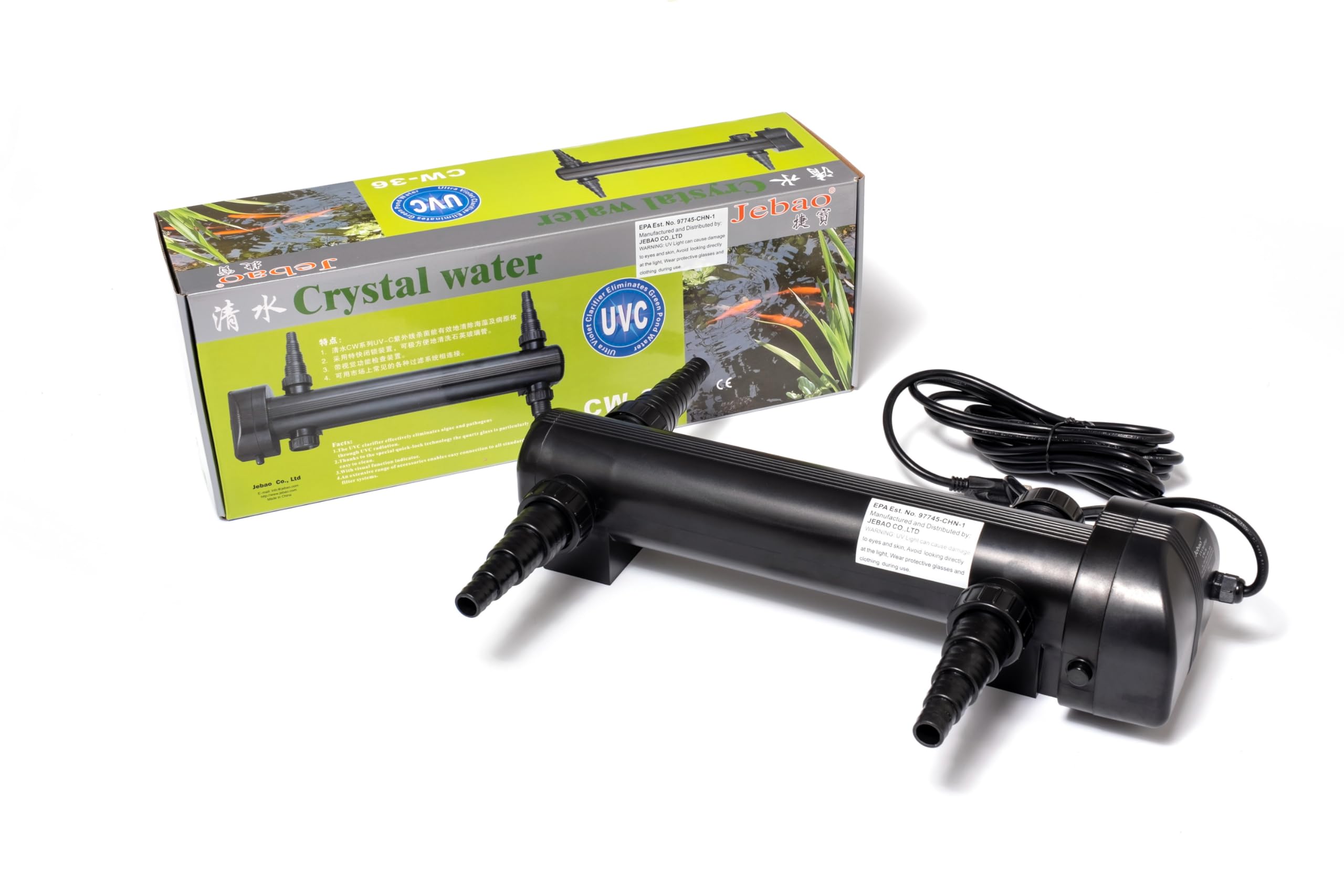 Jebao Cw-36 Pond And Aquarium Clarifier, 36-Watt