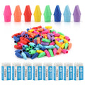 Yisan Cap Erasers For Pencils,Top Eraser & White Eraser Set, 80+8Pcs Eraser Set,71334