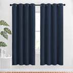Nicetown Blackout Curtain Panels 72 - Window Treatment Energy Saving Thermal Insulated Solid Grommet Blackout Drapes For Living