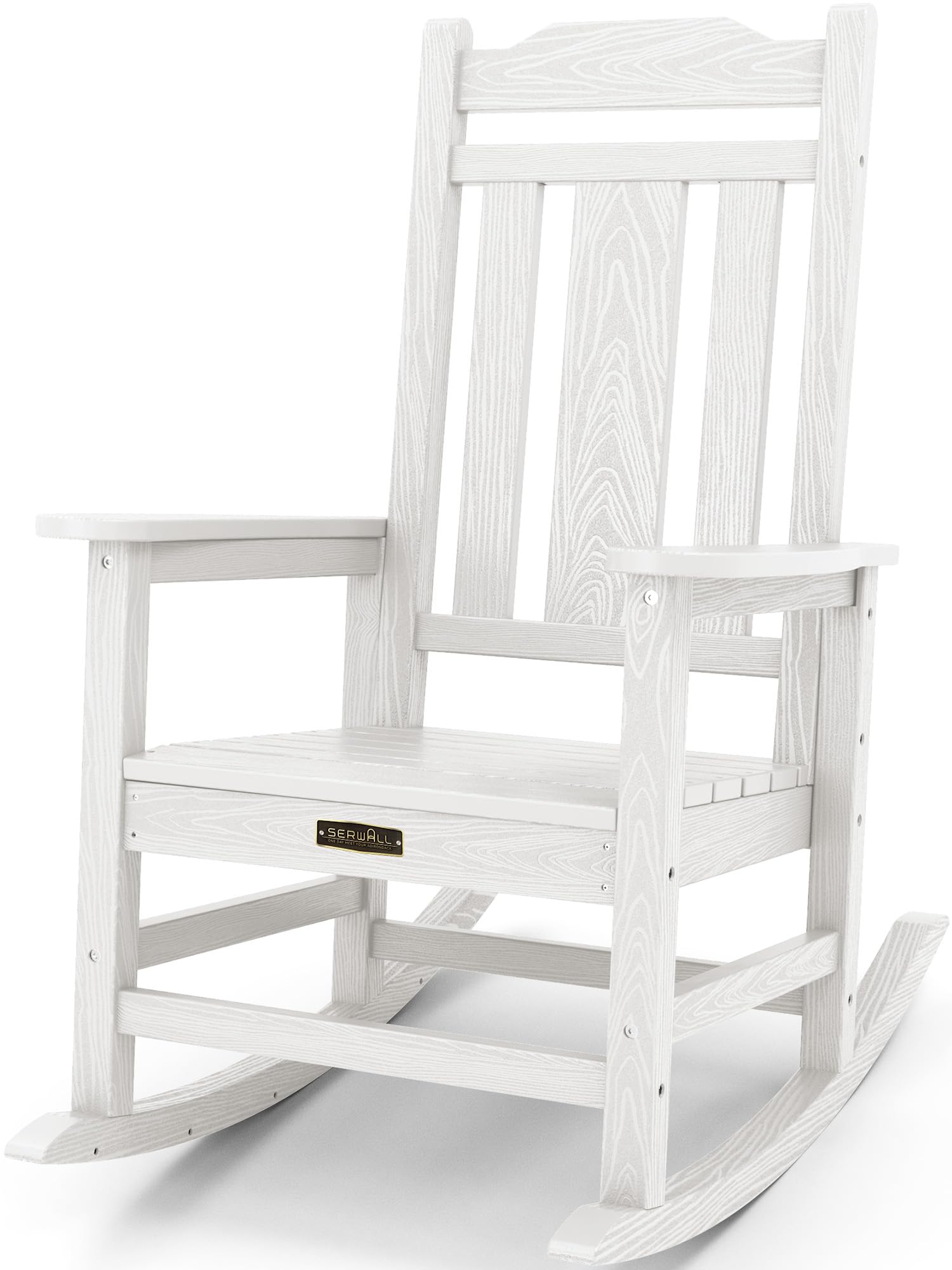 Serwall Outdoor Rocking Chair White