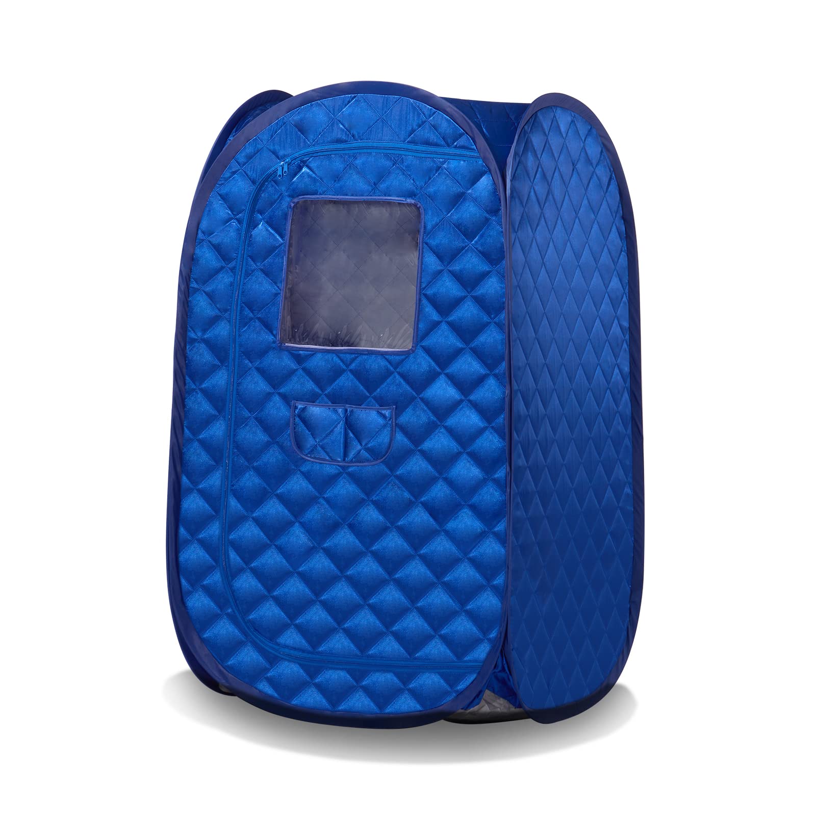 Portable Sauna Tent, Foldable One Person Full Body Spa For Detox Therapy Without Steamer- Blue