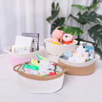 Abenkle Small Woven Basket, 12'X 8' X 5' Cute Small Basket, Rope Room Shelf Storage Basket, Cat Dog Toys Basket Chest Box, Em