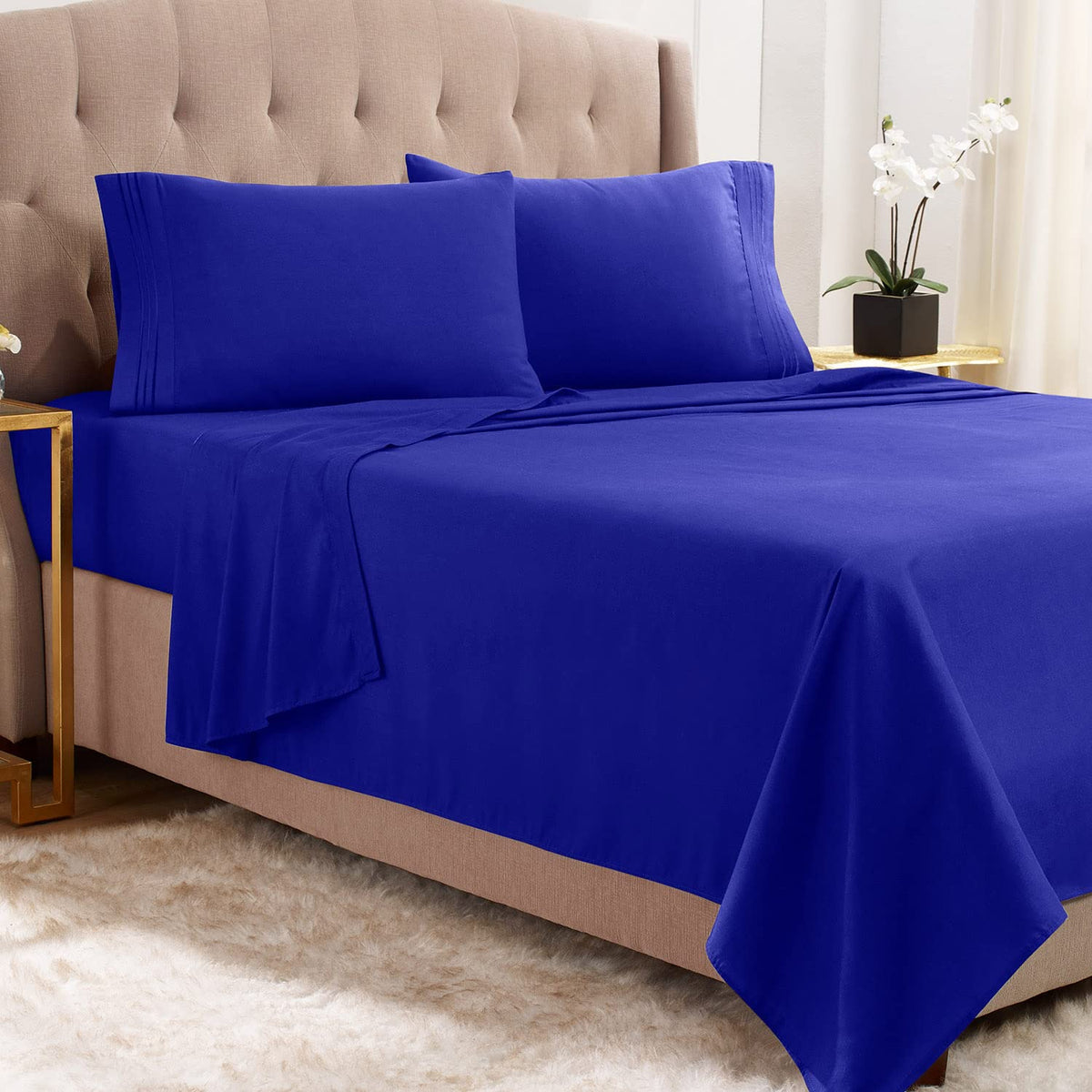 Empyrean Bedding Twin Xl Sheets Set - 3 Pc Super Soft Twin Xl Bed Sheets - Double Brushed Microfiber Xl Twin Sheets - Hotel Luxu