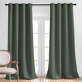 Nicetown Blackout Bedroom Curtains & Drapes - Energy Saving Thermal Insulated Solid Grommet Light Blocking Draperies For Kids Ro